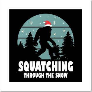 Squatching Through The Snow -  Bigfoot Posters and Art